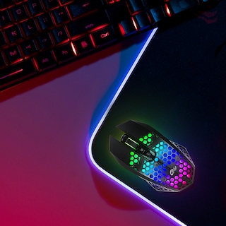 Foto 8 | Mouse Inalámbrico Silencioso Rgb Recargable 7 Botones Usb C