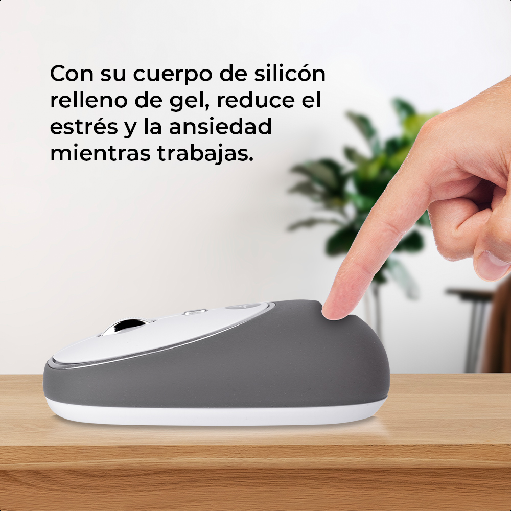 Foto 8 pulgar | Mouse Inalámbrico Techzone Ergonómico Alta Precisión 1200dpi