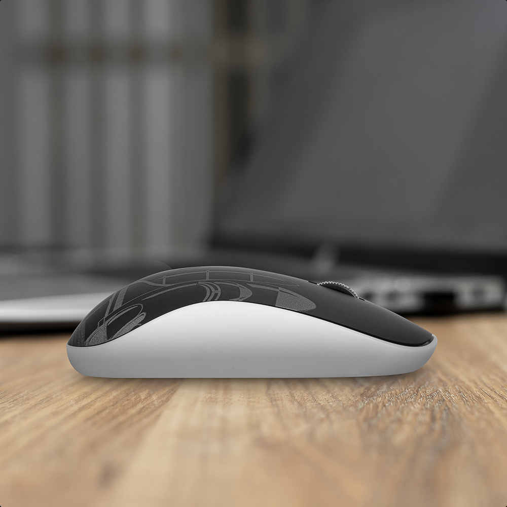 Foto 8 | Mouse Inalámbrico Navigator One Nasa Blanco Y Negro