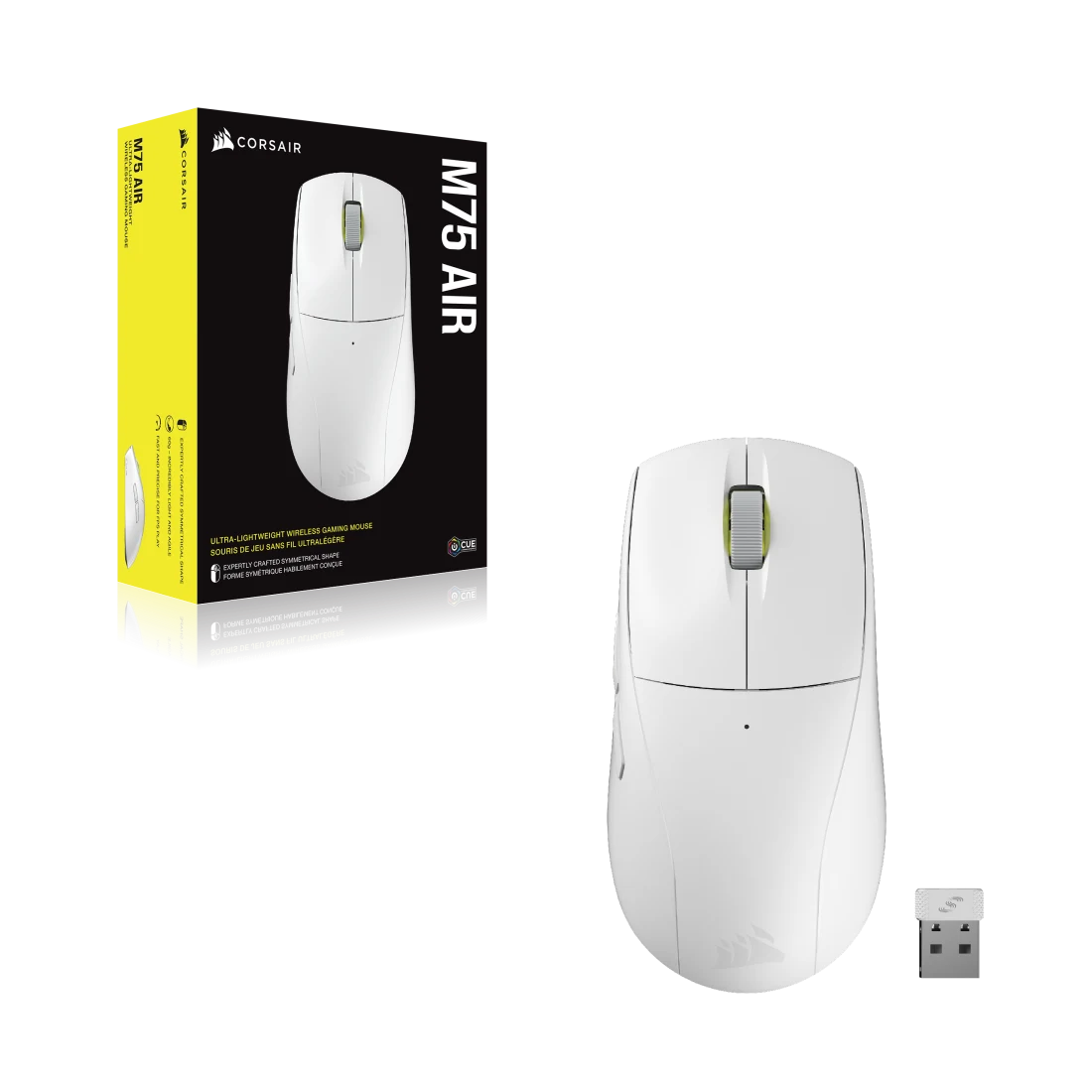 Foto 4 pulgar | Mouse Corsair Gaming M75 Air Inalambrico 25000dpi Blanco