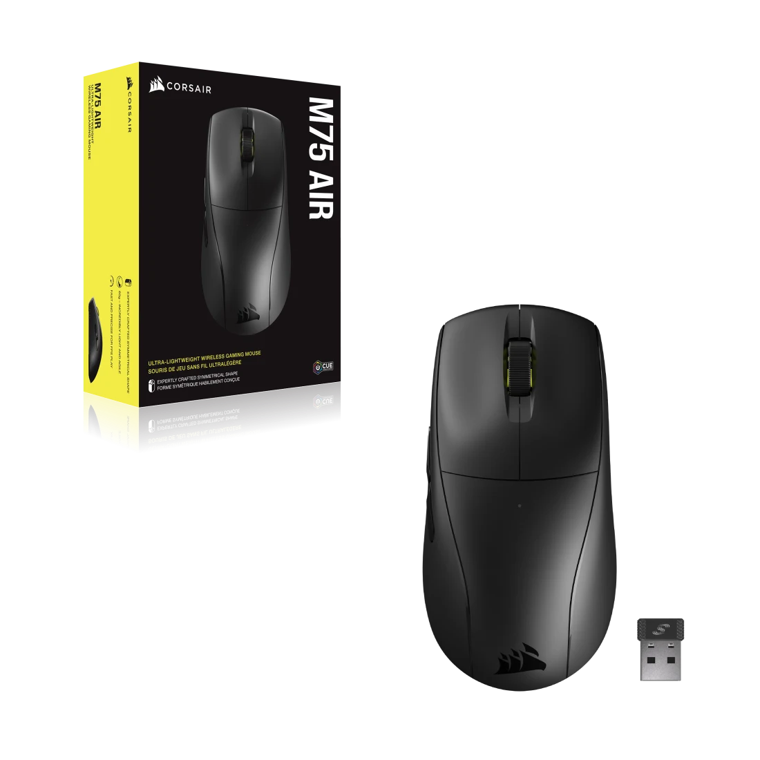 Foto 6 | Mouse Corsair Gaming M75 Air Inalambrico 25000dpi Negro