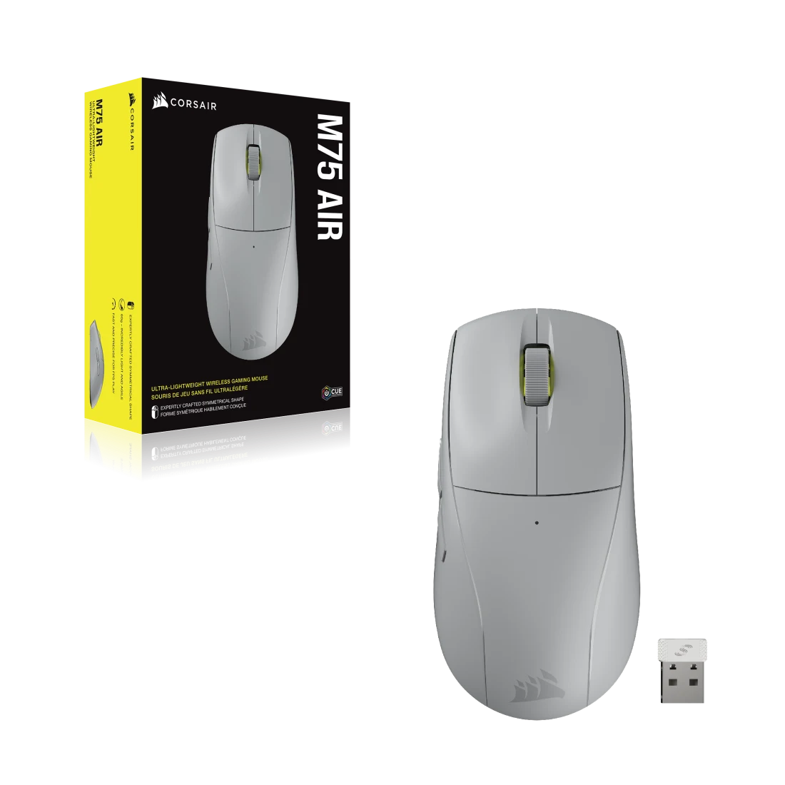 Foto 4 pulgar | Mouse Corsair Gaming M75 Air Inalambrico 25000dpi Gris
