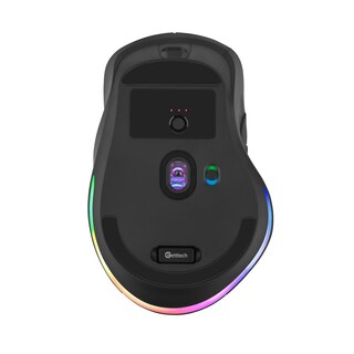 Foto 8 | Mouse Getttech Inalámbrico 7 Botones Doble Rueda RGB Conexión 2.4g Bluetooth y USB DPI Ajustable