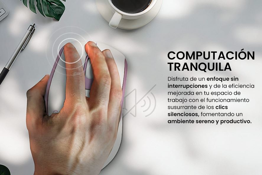 Foto 8 pulgar | Mouse Getttech Inalámbrico Conexión 2.4g Bluetooth y USB 6 Botones DPI Ajustables