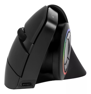 Foto 1 | Mouse Vertical Acteck Mi690 Inalámbrico 2.4 Ghz Rgb Recargable Negro