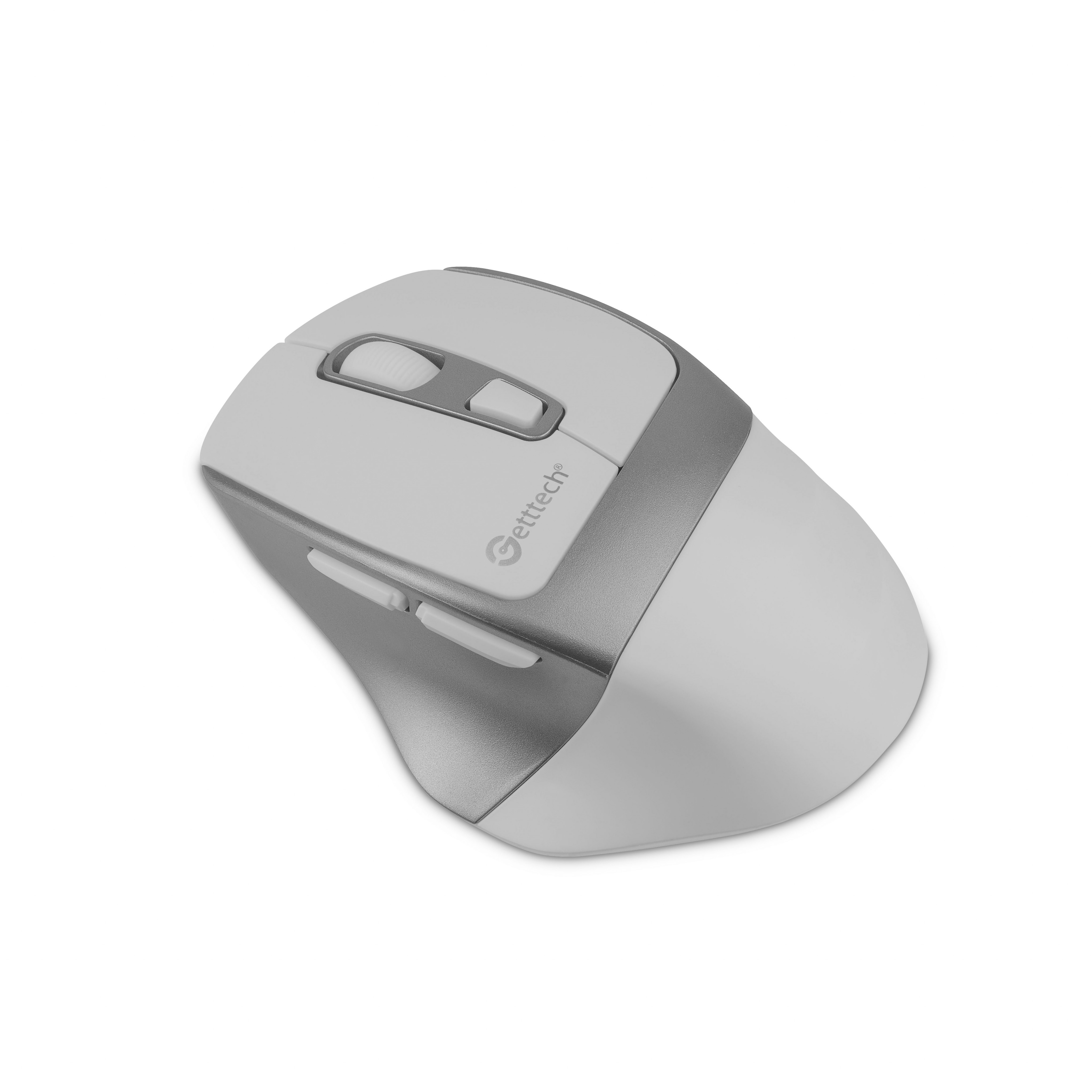 Foto 3 pulgar | Mouse Getttech Ggm-stdbw-01-wh Inalambrico Conexion 2.4g, Bluetooth Y Usb 6 Botones Dpi Ajustables (800-1200-1600)