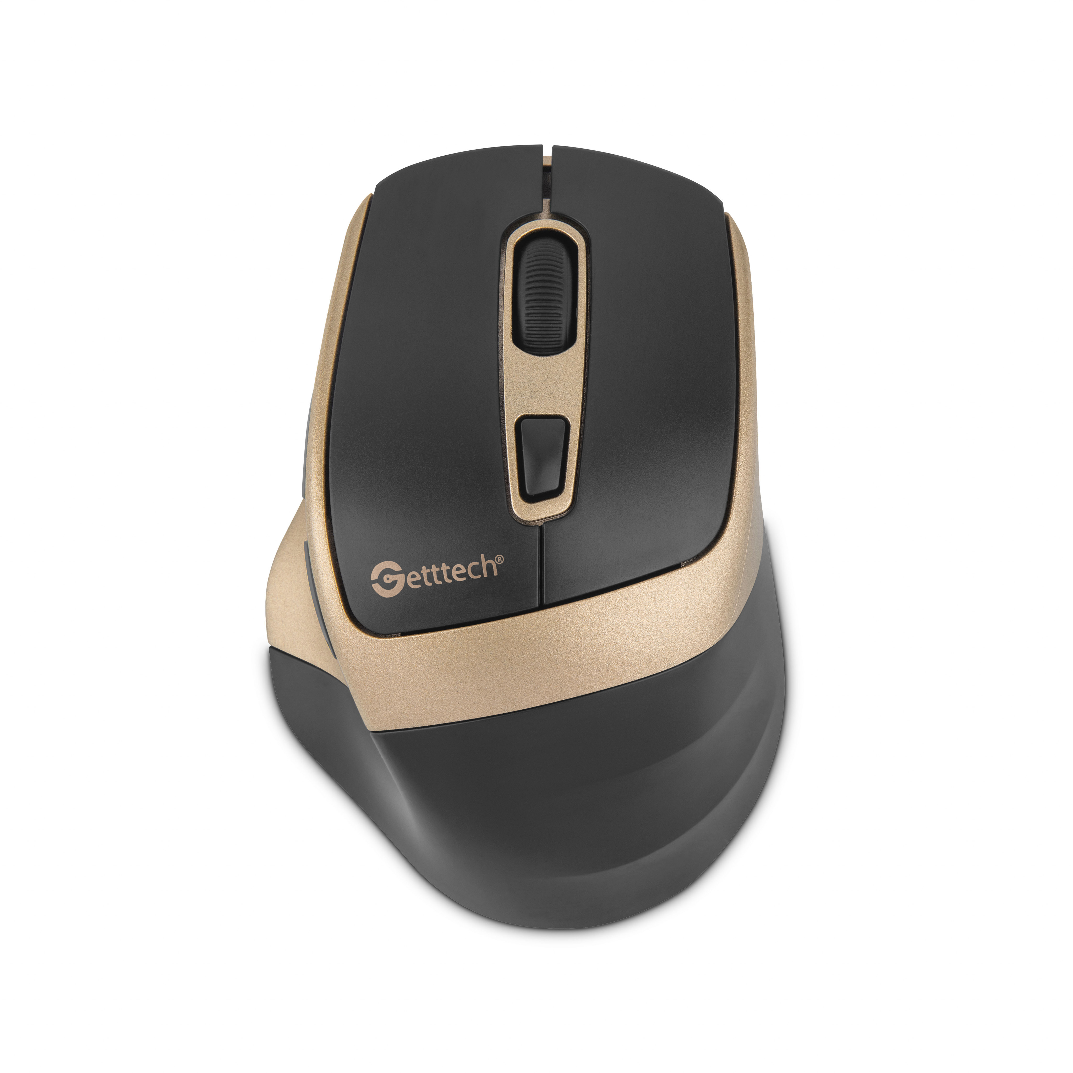 Mouse Getttech Ggm-stdbw-01-gd Inalambrico Conexion 2.4g, Bluetooth Y Usb 6 Botones Dpi Ajustables (800-1200-1600)
