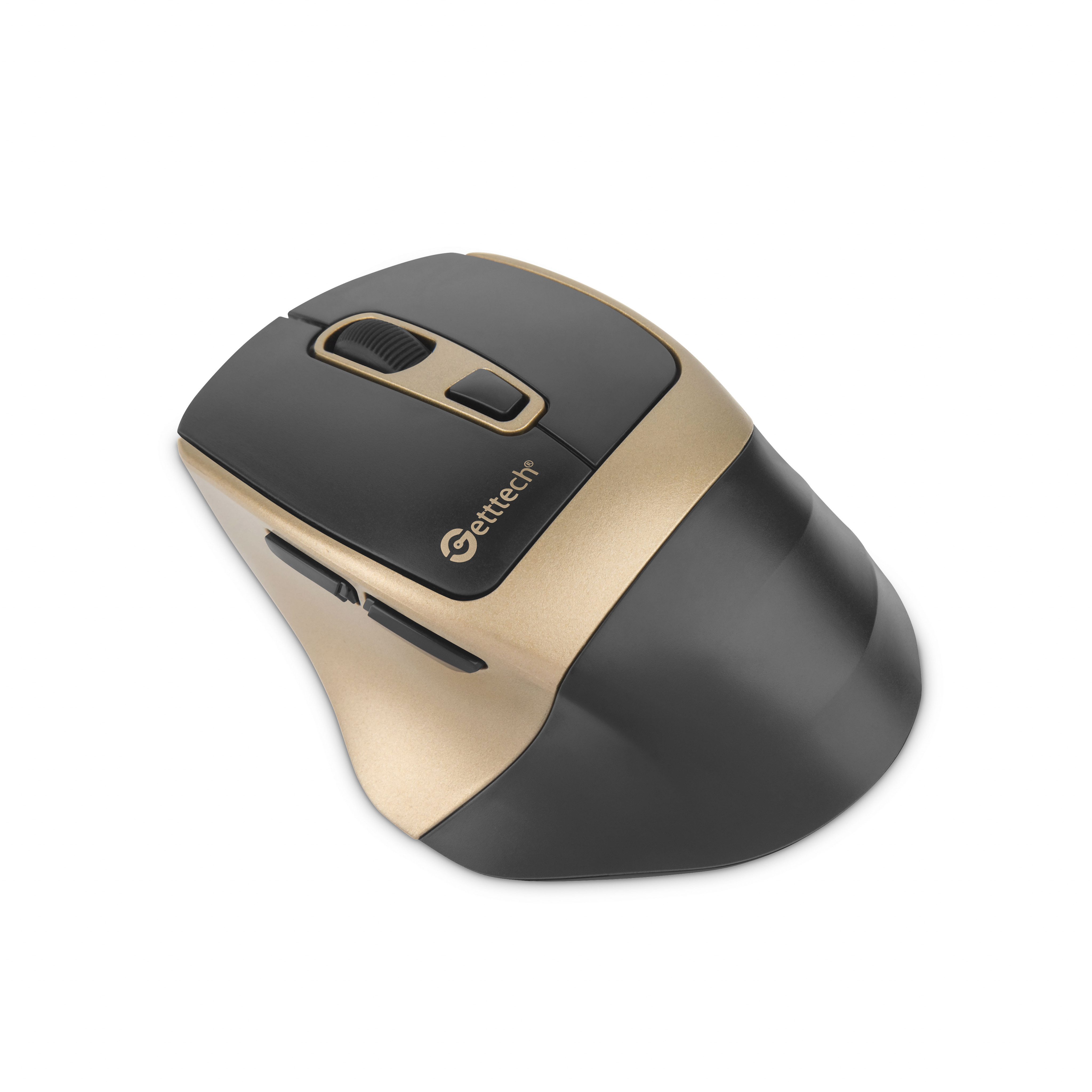 Foto 3 pulgar | Mouse Getttech Ggm-stdbw-01-gd Inalambrico Conexion 2.4g, Bluetooth Y Usb 6 Botones Dpi Ajustables (800-1200-1600)