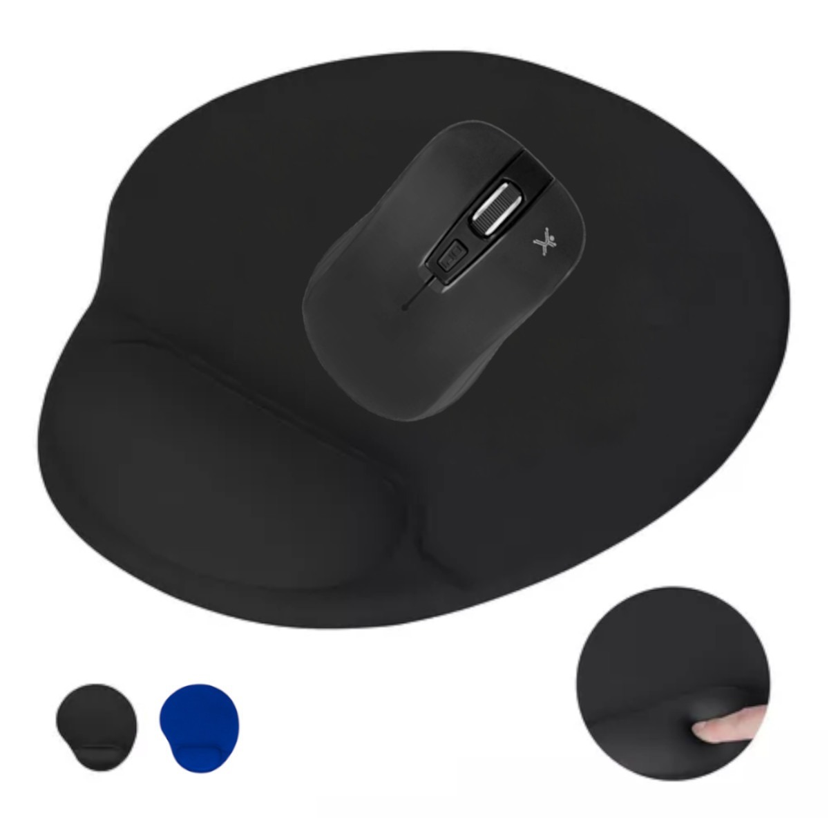 Kit Mouse Inalambrico+mouse Pad Almohada Gel Perfect Choice