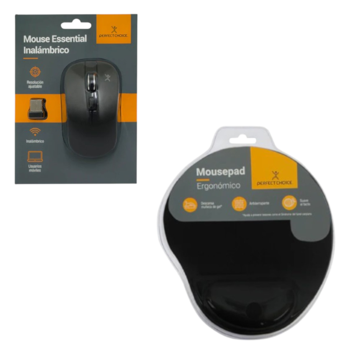 Foto 9 pulgar | Kit Mouse Inalambrico+mouse Pad Almohada Gel Perfect Choice