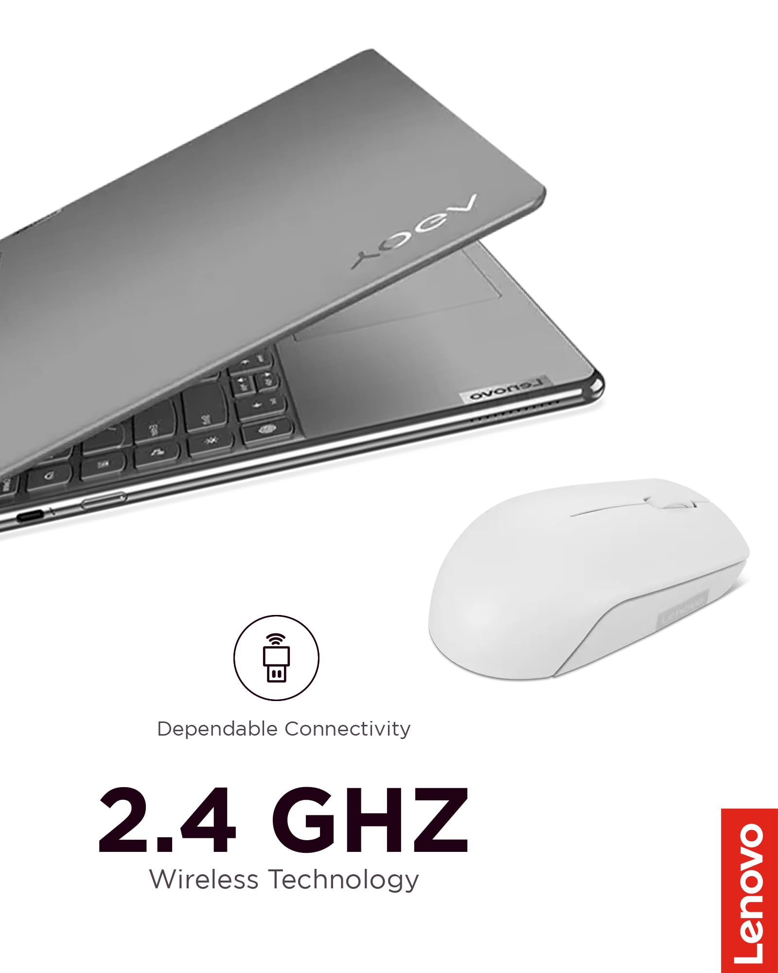 Foto 5 pulgar | Ratón Inalámbrico Lenovo 300 para PC Portátil con Windows 2.4 Ghz - Venta Internacional