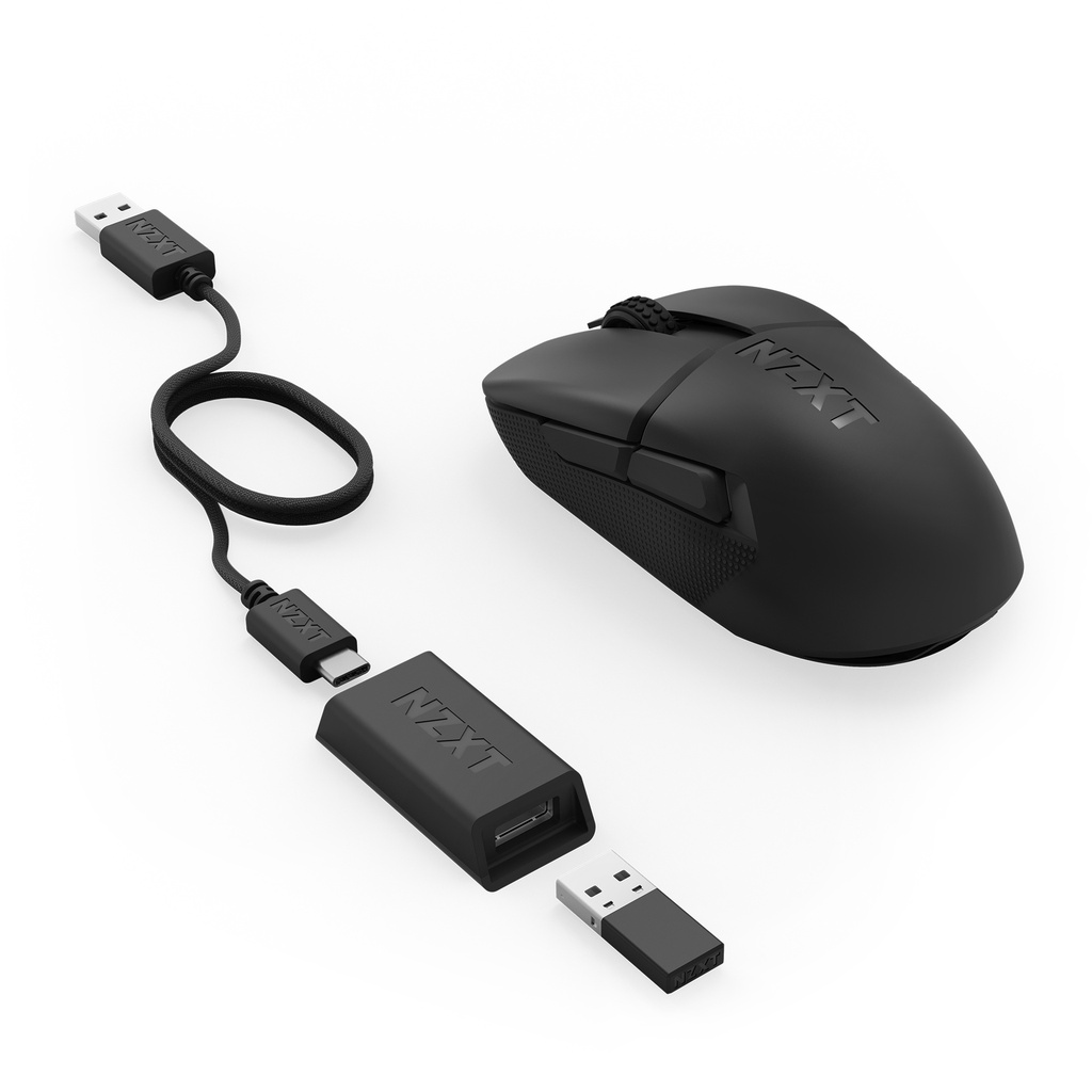 Foto 3 pulgar | Mouse Nzxt Lift Elite Wireless Negro 57gramos 4,000hz 26,000ppp 70hrs Bateria Usb Ms-101nb-01