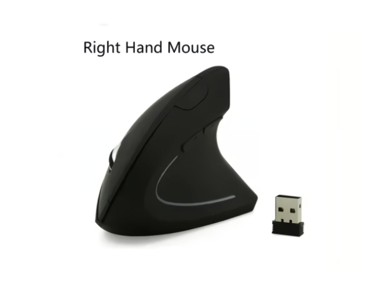 Foto 2 | Ratón Vertical Ergonómico Inalámbrico 800-1600 Dpi Negro - Venta Internacional.