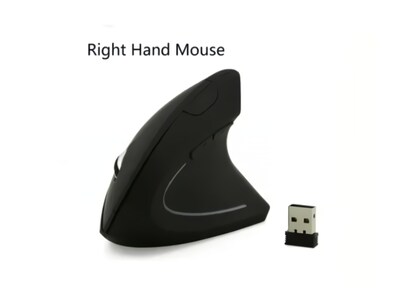 Foto 2 | Ratón Vertical Ergonómico Inalámbrico 800-1600 Dpi Negro - Venta Internacional.