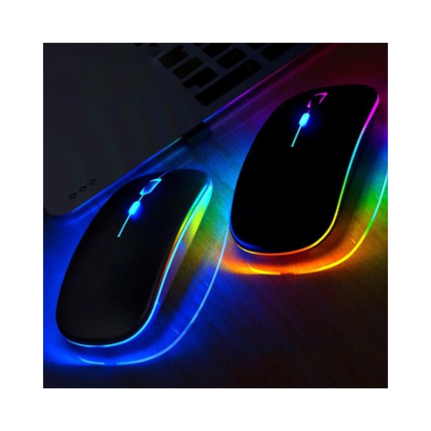 Foto 4 pulgar | Ratón Inalámbrico Weibo Silent Led Bluetooth Usb Recargable - Venta Internacional.