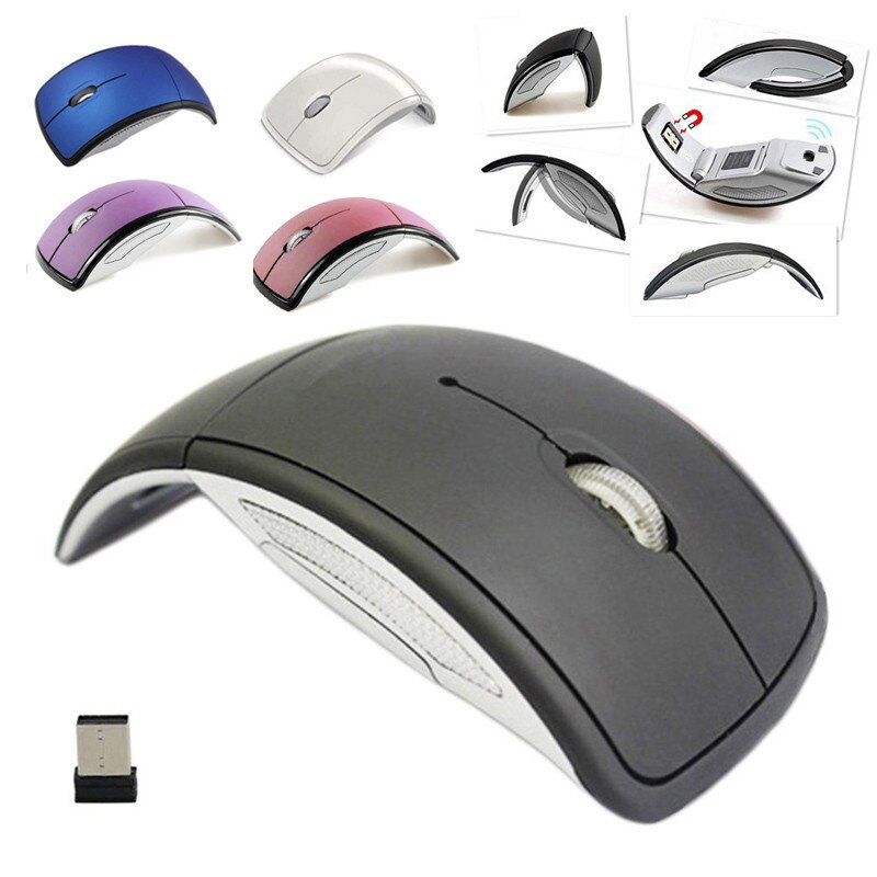 Foto 3 pulgar | Ratón Inalámbrico Superdelgado De 2,4 Ghz, Plegable, 1200 Dpi, Usb - Venta Internacional.