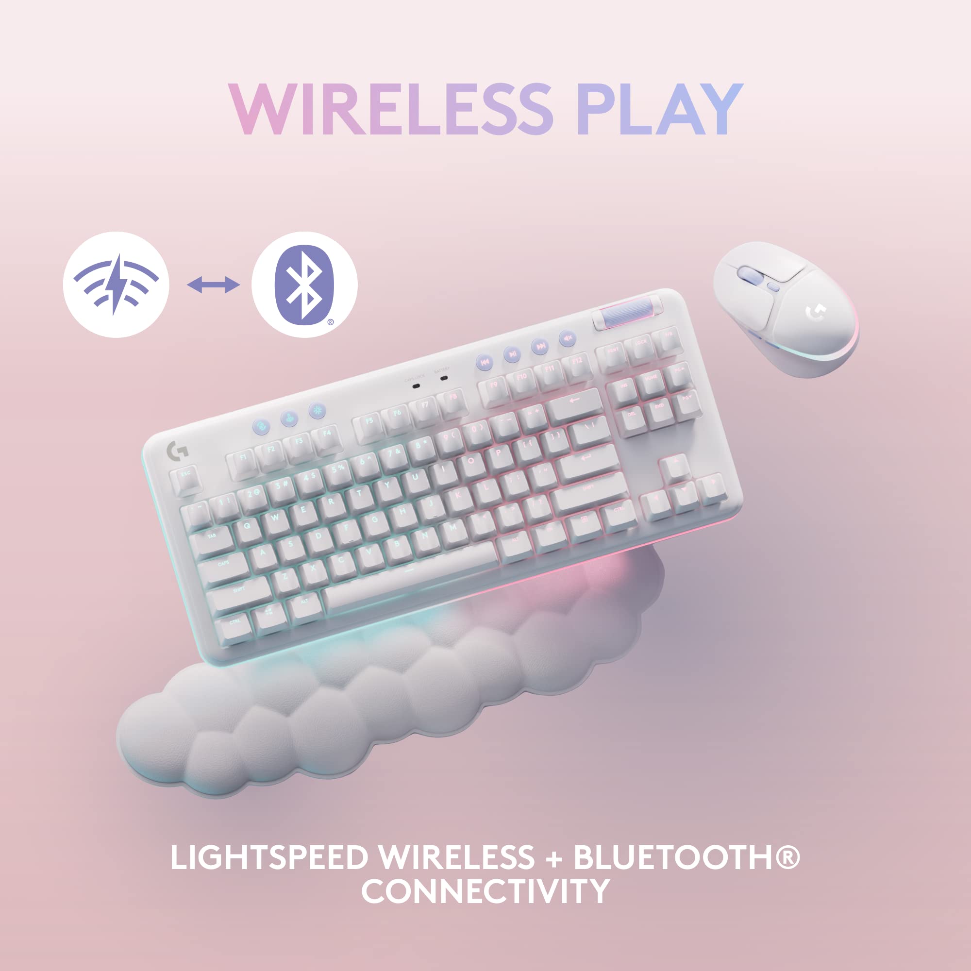 Foto 4 pulgar | Gaming Combo Logitech G G715 - Teclado Táctil Y Ratón G705, Color Blanco - Venta Internacional.