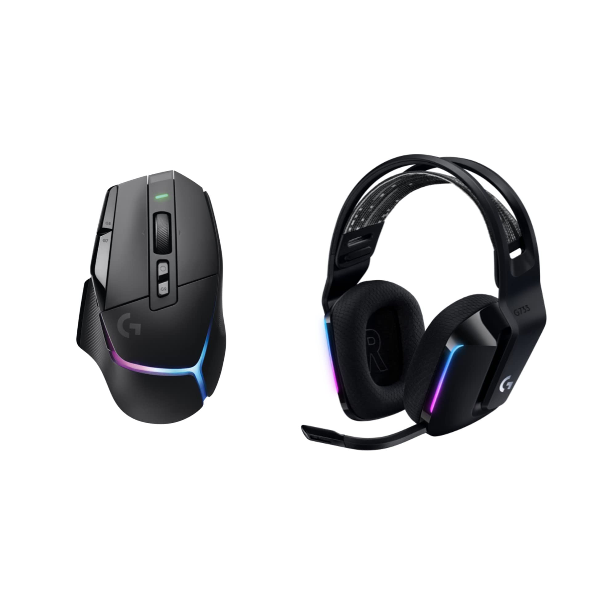 Foto 2 pulgar | Ratón Inalámbrico Para Juegos Logitech G502 X Plus Con Auriculares G733 - Venta Internacional.