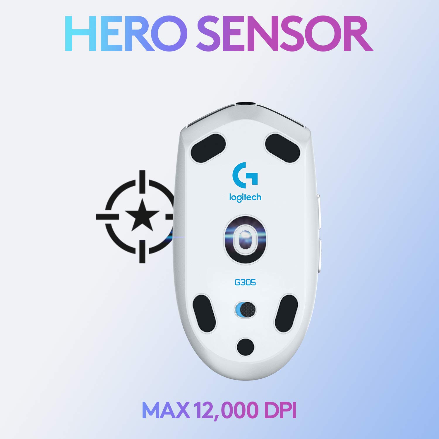 Foto 2 | Ratón Inalámbrico Para Juegos Logitech G305 Lightspeed Blanco - Venta Internacional.