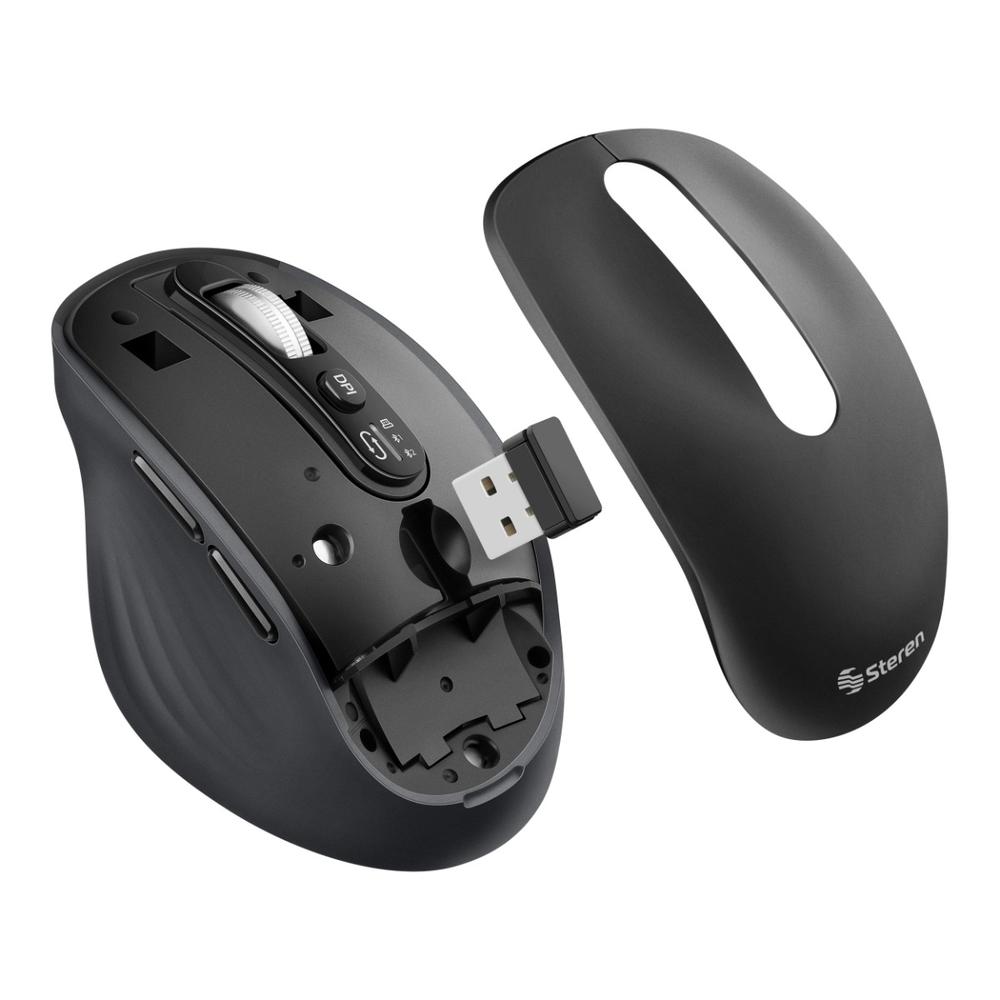 Foto 3 | Mouse Bluetooth*/ Rf, Multiequipo Con Baterí­a Recargable 1000/1600/2400/3200 Dpi