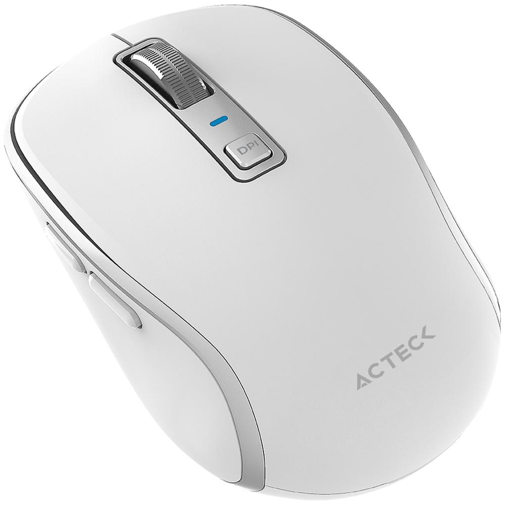 Foto 7 pulgar | Mouse Acteck Optimize Trip Pro Mi580 Inalambrico Usb 2.4 Ghz + Bt 1600dpi 6 Botones Ergonomico Blanco