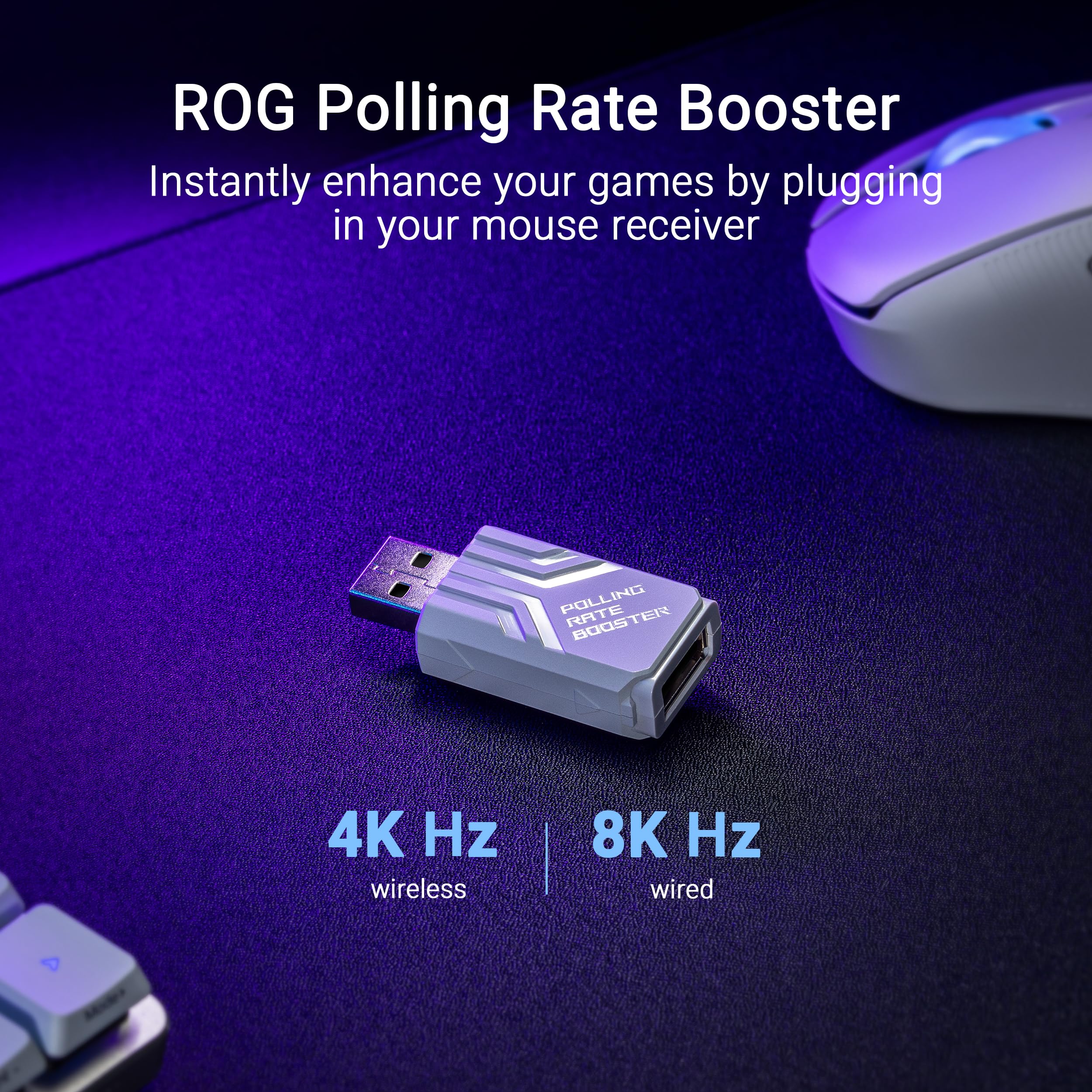 Foto 5 pulgar | Ratón Para Juegos Asus Rog Keris Ii Ace Wireless 54g Blanco - Venta Internacional.
