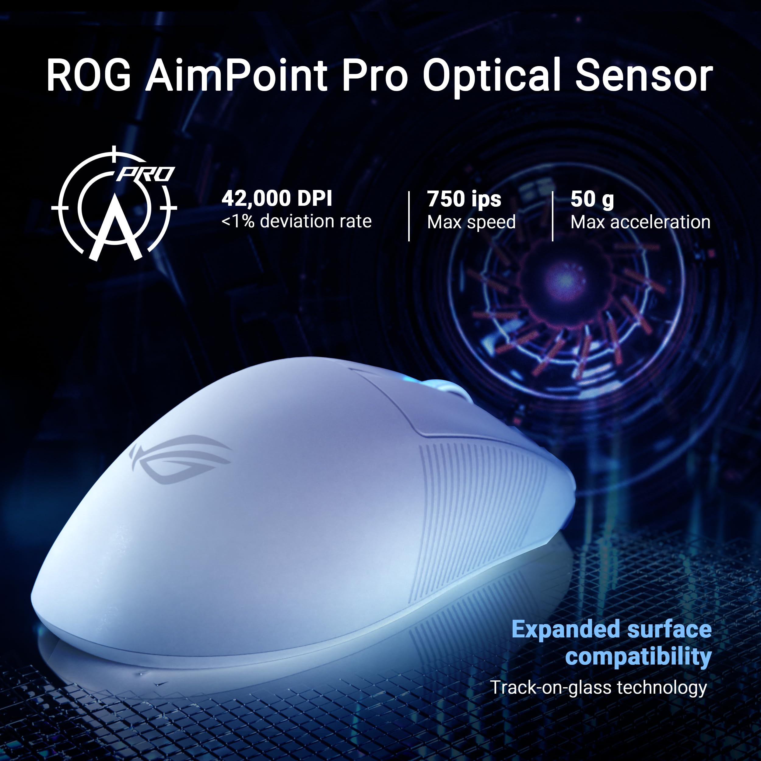 Foto 6 pulgar | Ratón Para Juegos Asus Rog Keris Ii Ace Wireless 54g Blanco - Venta Internacional.