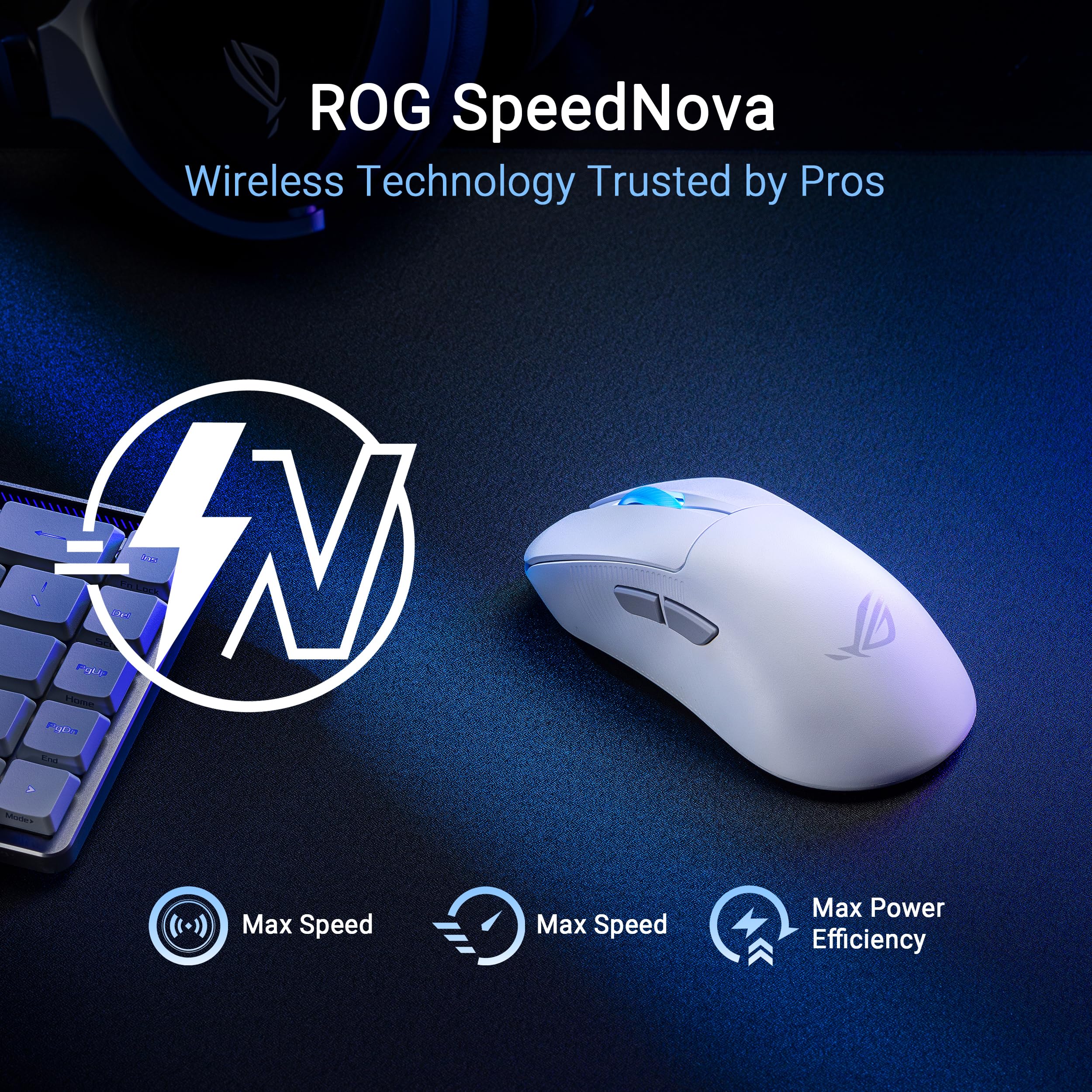 Foto 8 pulgar | Ratón Para Juegos Asus Rog Keris Ii Ace Wireless 54g Blanco - Venta Internacional.