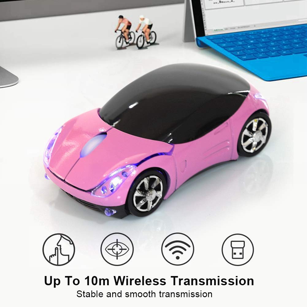 Foto 2 | Ratón Inalámbrico Para Coche Ashata 2.4g 1600dpi Para Pc Portátil, Color Rosa - Venta Internacional.