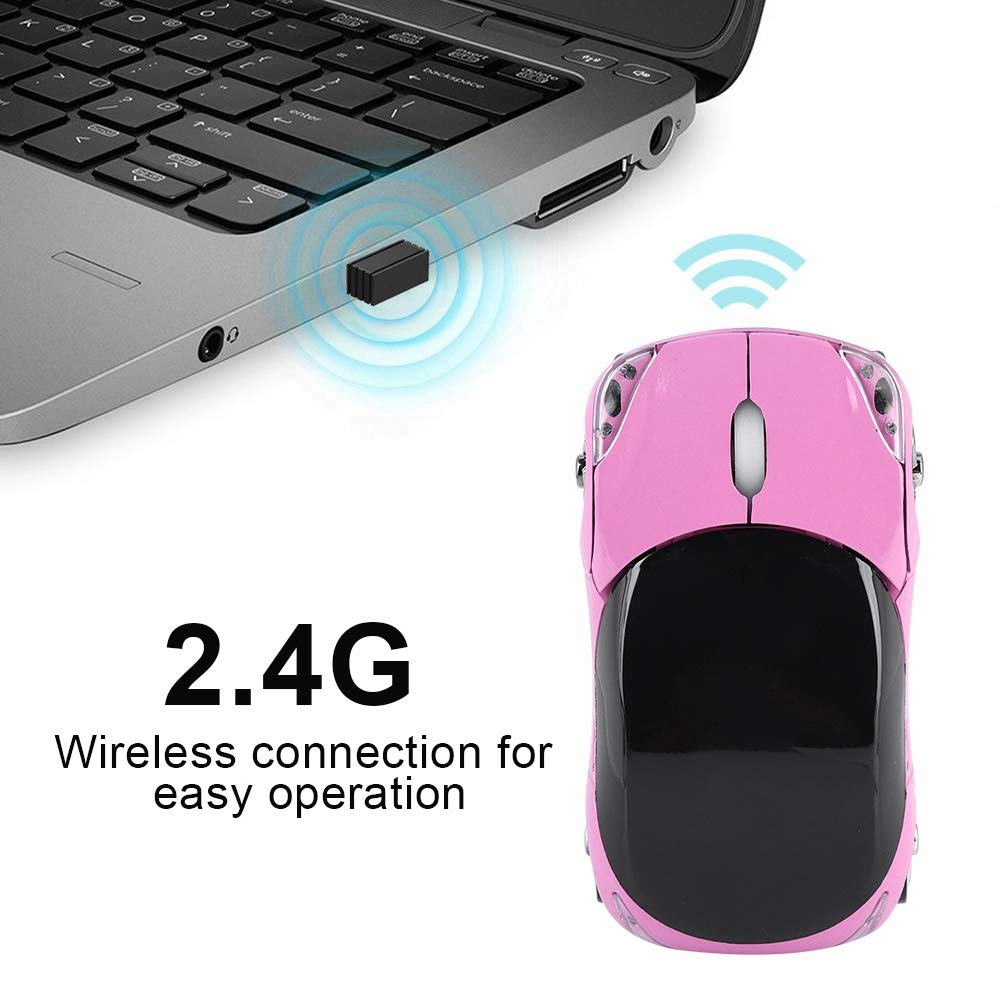 Foto 3 | Ratón Inalámbrico Para Coche Ashata 2.4g 1600dpi Para Pc Portátil, Color Rosa - Venta Internacional.