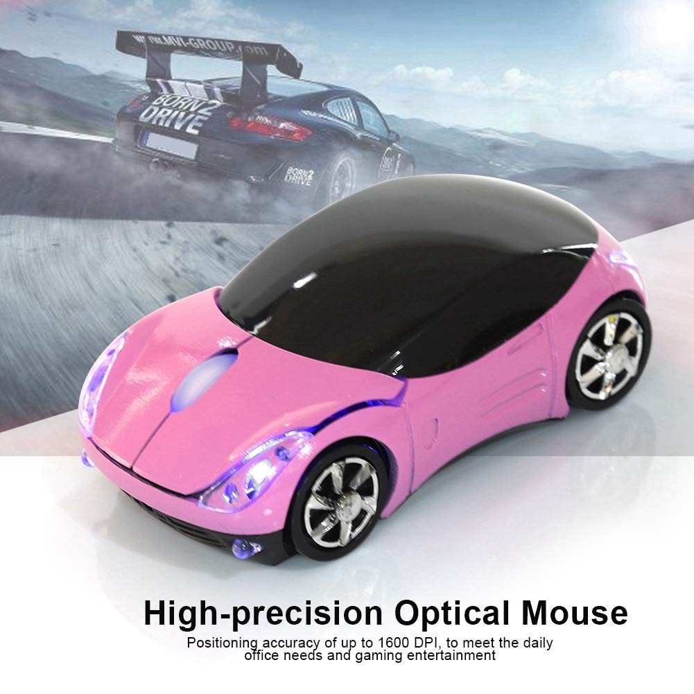 Foto 5 pulgar | Ratón Inalámbrico Para Coche Ashata 2.4g 1600dpi Para Pc Portátil, Color Rosa - Venta Internacional.