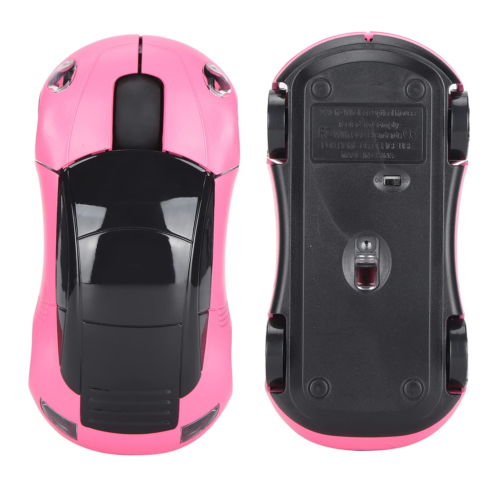 Foto 8 pulgar | Ratón Inalámbrico Para Juegos Ashata 2.4 Ghz 3d Con Forma De Coche Deportivo Rosa - Venta Internacional.