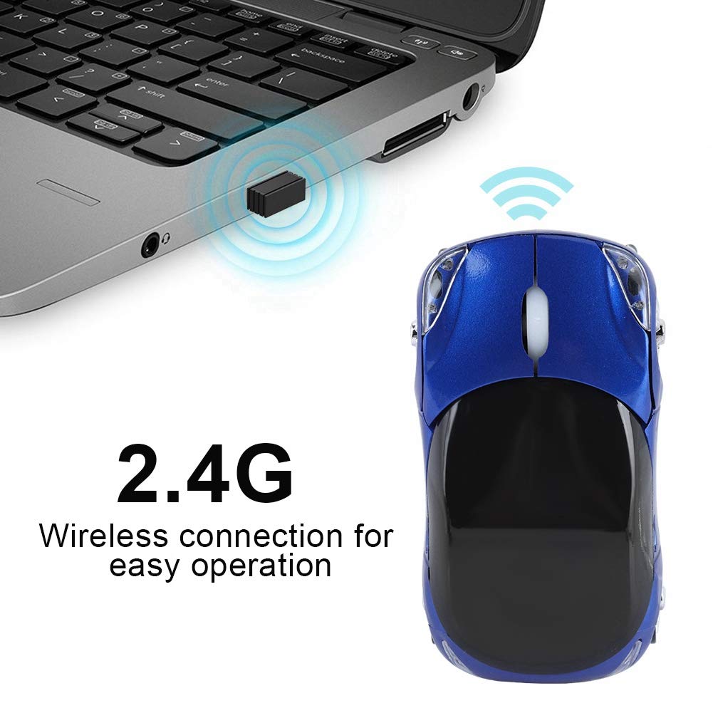 Foto 4 pulgar | Ratón Inalámbrico Ashata Car Shape 1600dpi Para Pc/portátil (azul) - Venta Internacional.