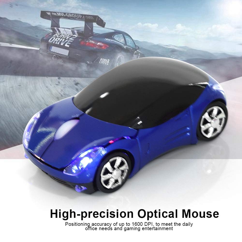 Foto 4 | Ratón Inalámbrico Ashata Car Shape 1600dpi Para Pc/portátil (azul) - Venta Internacional.