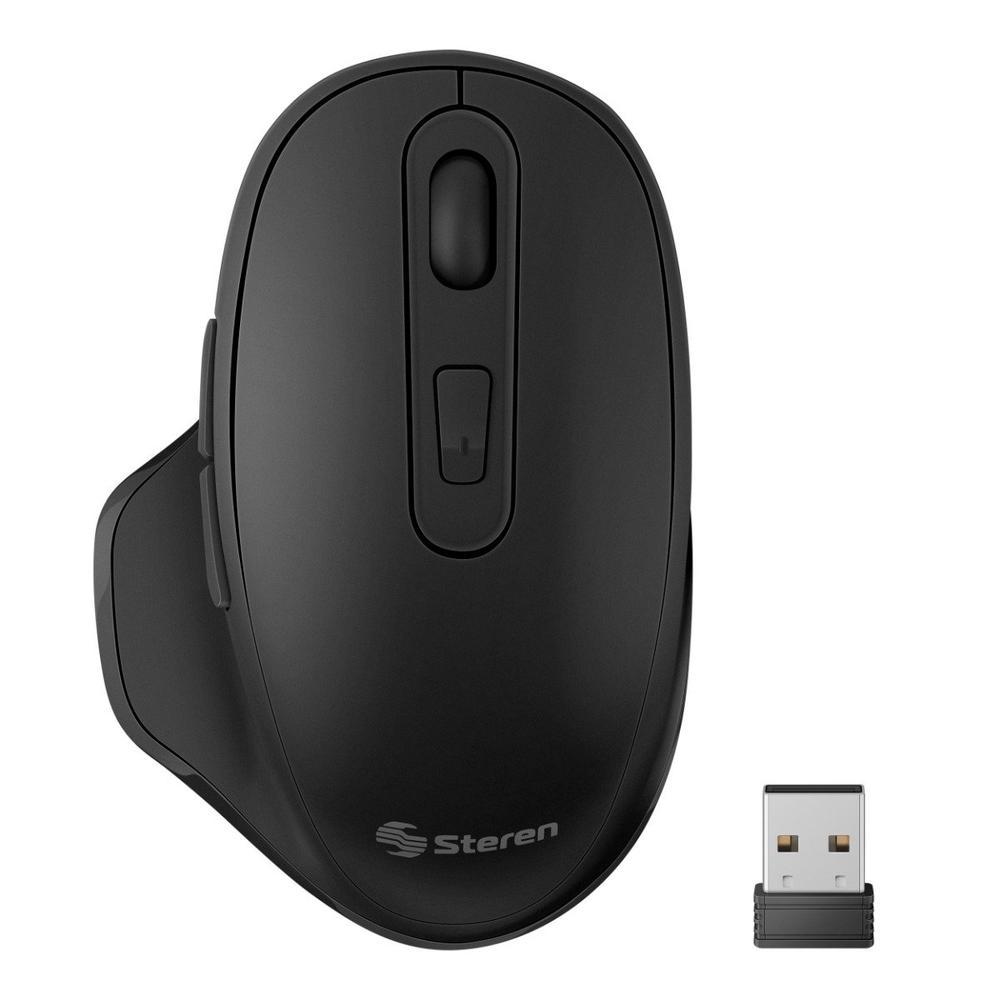 Foto 2 pulgar | Mouse Inalámbrico Ergonómico Con Batería Recargable 800 / 1200 / 1600 Dpi, Negro