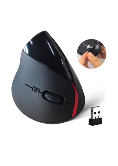Foto 1 | Mouse Vertical Inalámbrico Xtellar  Recargable Negro