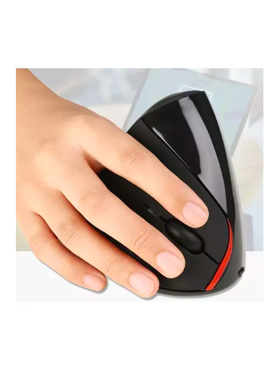 Foto 4 pulgar | Mouse Vertical Inalámbrico Xtellar  Recargable Negro
