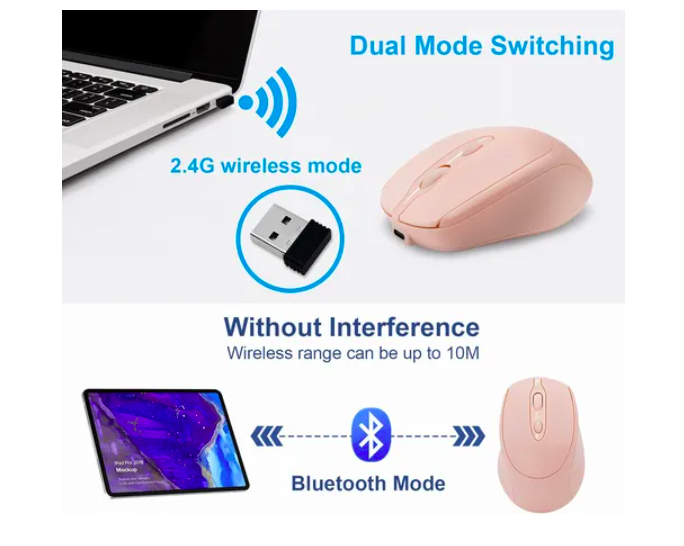 Foto 3 pulgar | Ratón Inalámbrico Xtellar Recargable Con Bluetooth Para Ordenador