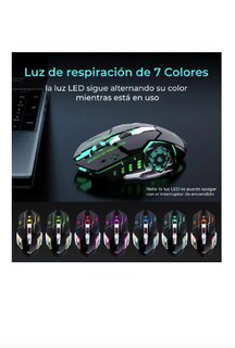 Foto 3 | Mouse Gamer Xtellar Inalámbrico Recargable
