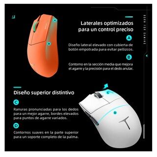 Foto 2 | Mouse Inalámbrico Recargable Gamer Dpi30000 Belug Blanco