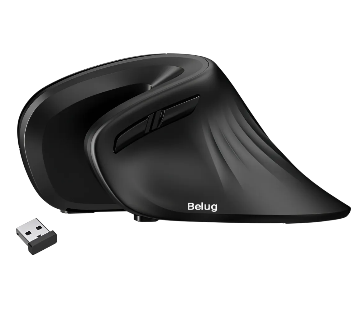 Ratón Inalámbrico Vertical Ergonómico Dareu De 2 4 G Negro