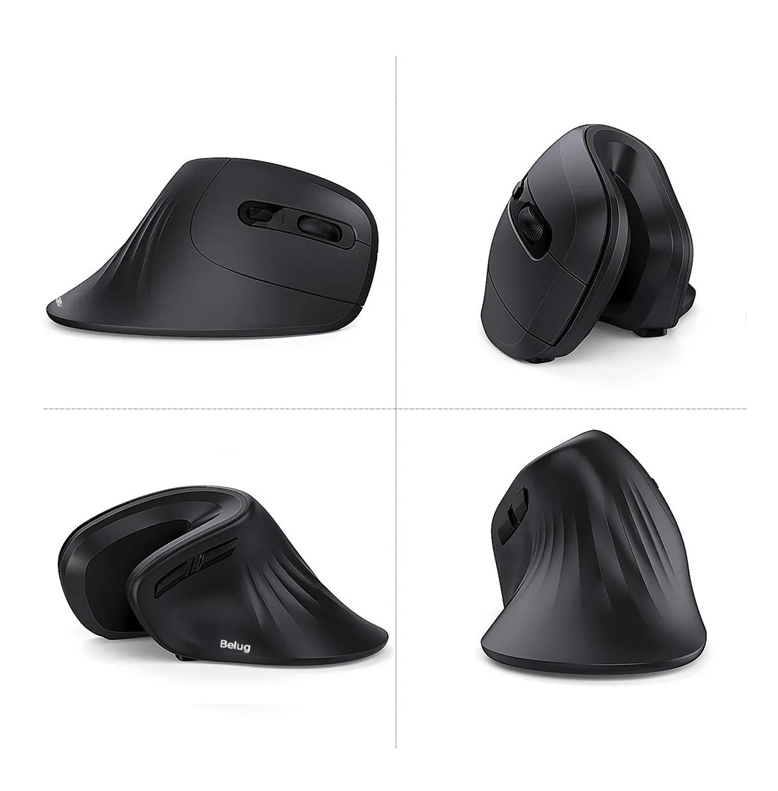 Foto 3 pulgar | Ratón Inalámbrico Vertical Ergonómico Dareu De 2 4 G Negro