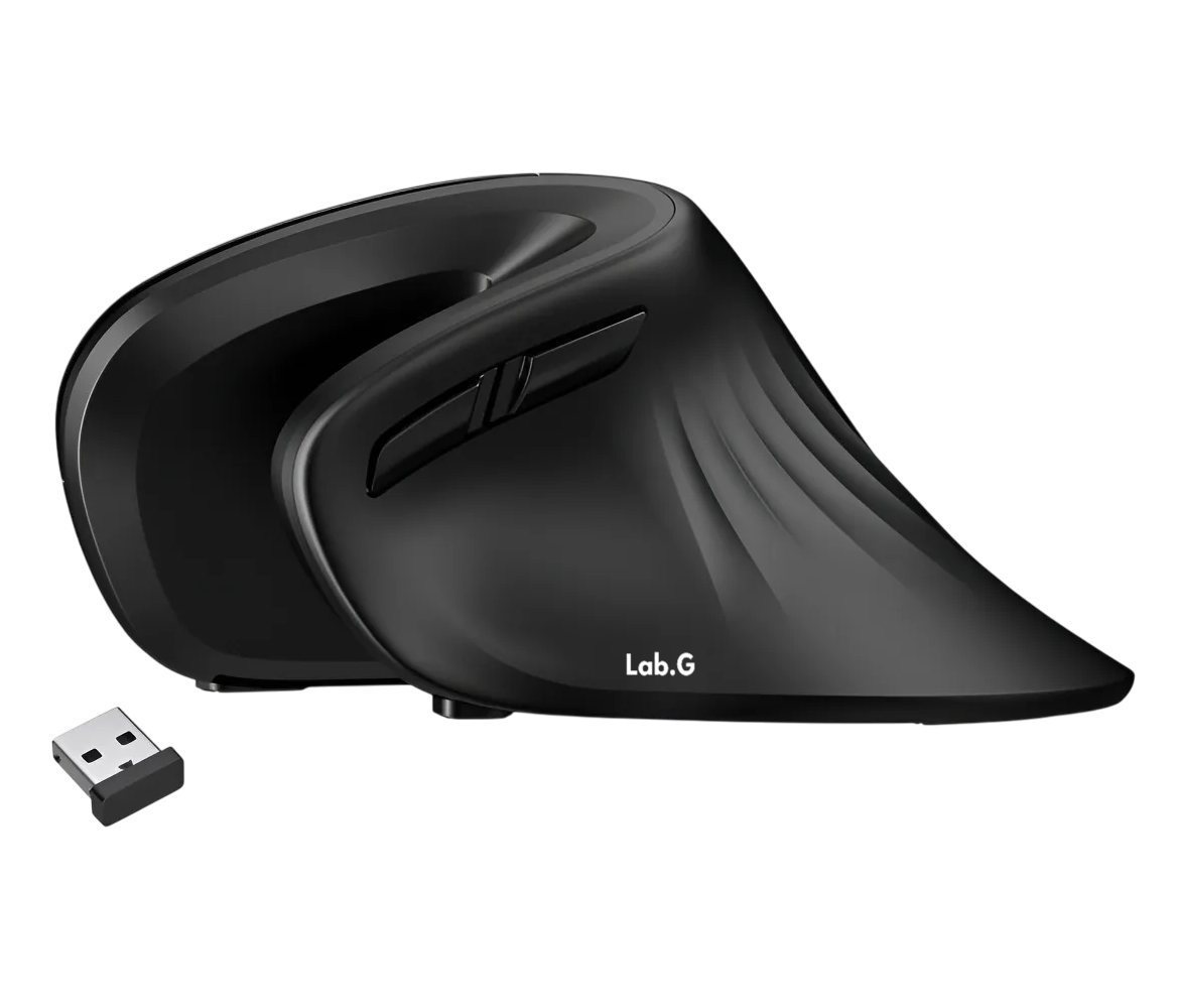 Foto 2 pulgar | Ratón Inalámbrico Vertical Ergonómico Dareu De 2 4 G Negro