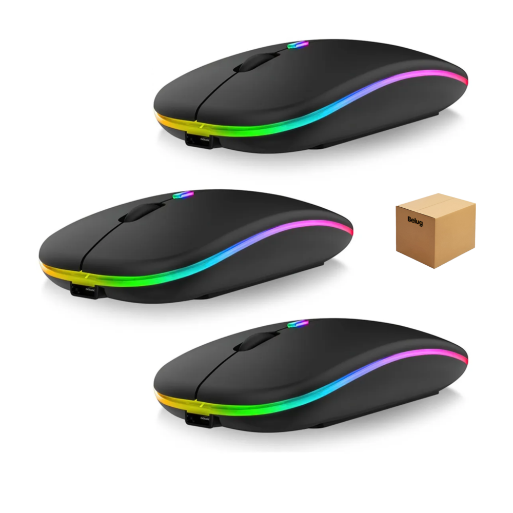 Mouse Inalámbrico Recargable Belug 3 Piezas