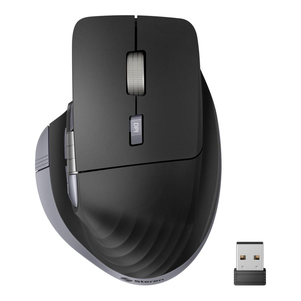 Mouse Bluetooth / Rf  Multiequipo Con Batería Recargable  Ergonómico 1 000 / 1 600 / 2 400 / 3 200 D