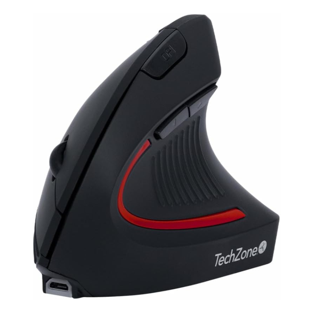 Foto 1 | Mouse Inalámbrico Techzone Tzmouina-06 Vertical Ergo Negro