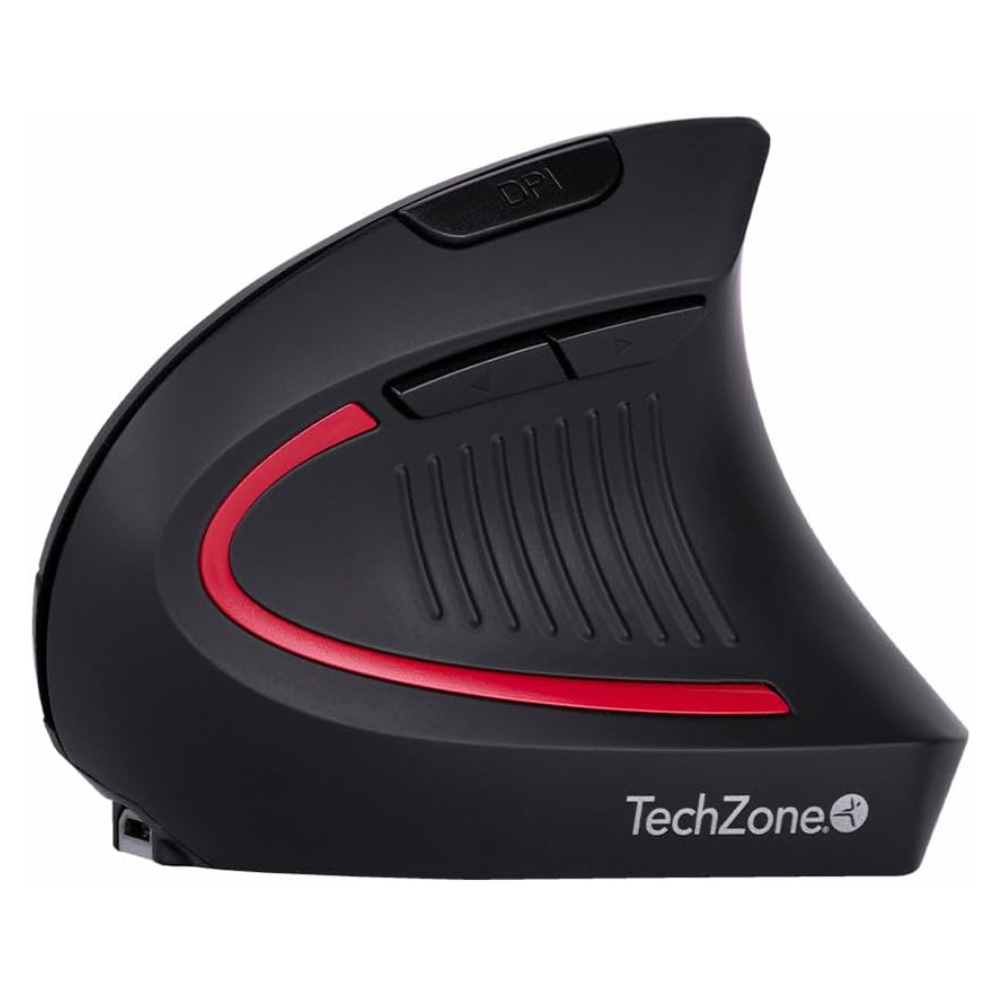 Foto 4 pulgar | Mouse Inalámbrico Techzone Tzmouina-06 Vertical Ergo Negro