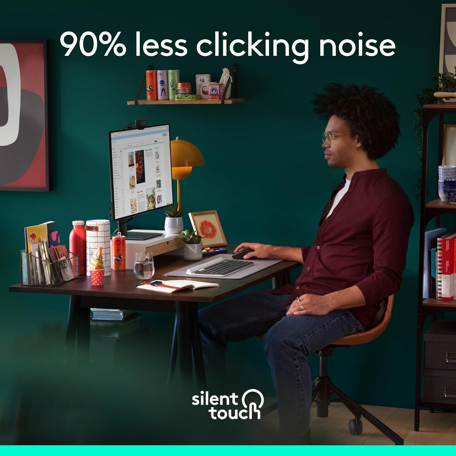 Foto 4 | Ratón Inalámbrico Logitech Signature M650 L De Tamaño Completo Negro - Venta Internacional.