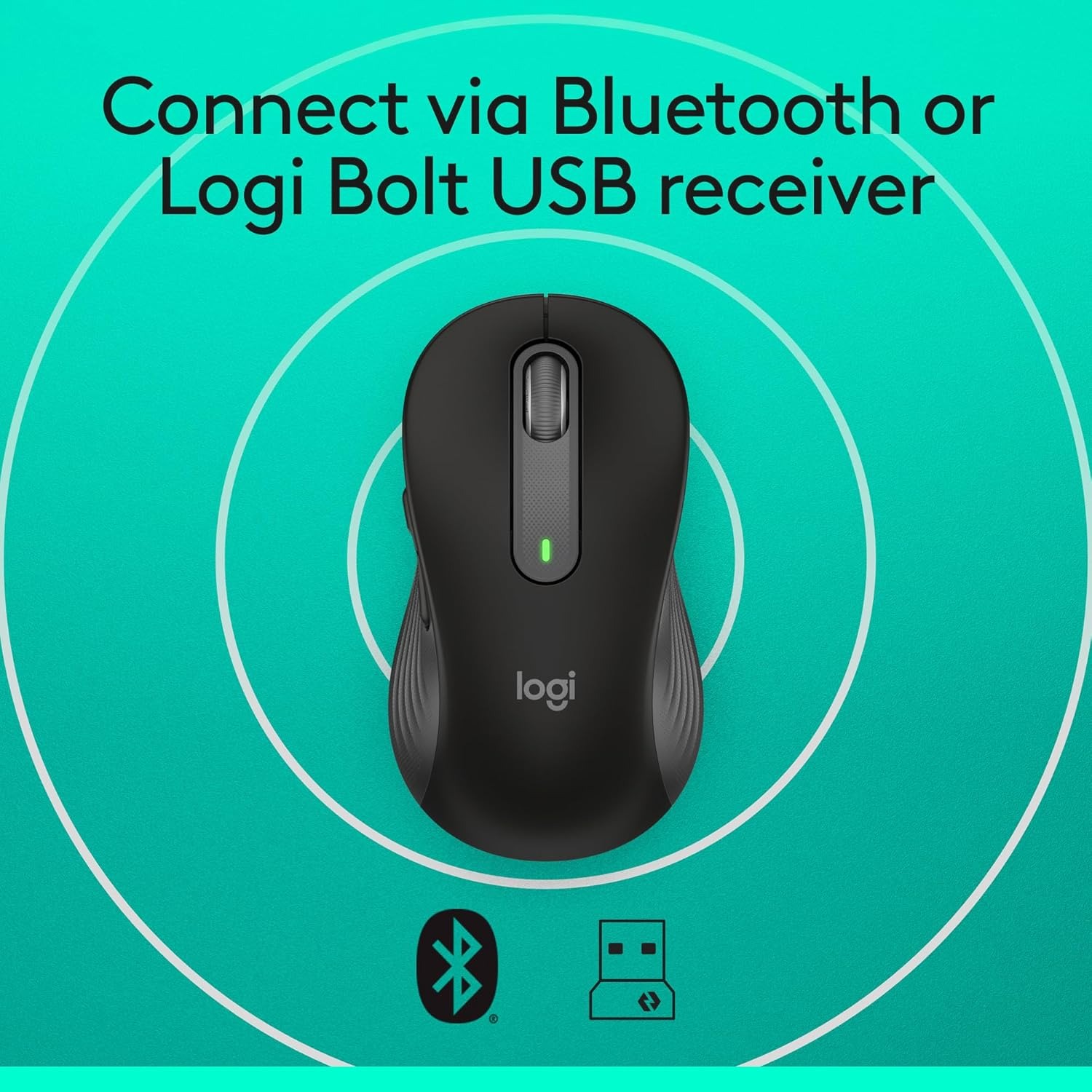 Foto 7 pulgar | Ratón Inalámbrico Logitech Signature M650 L De Tamaño Completo Negro - Venta Internacional.