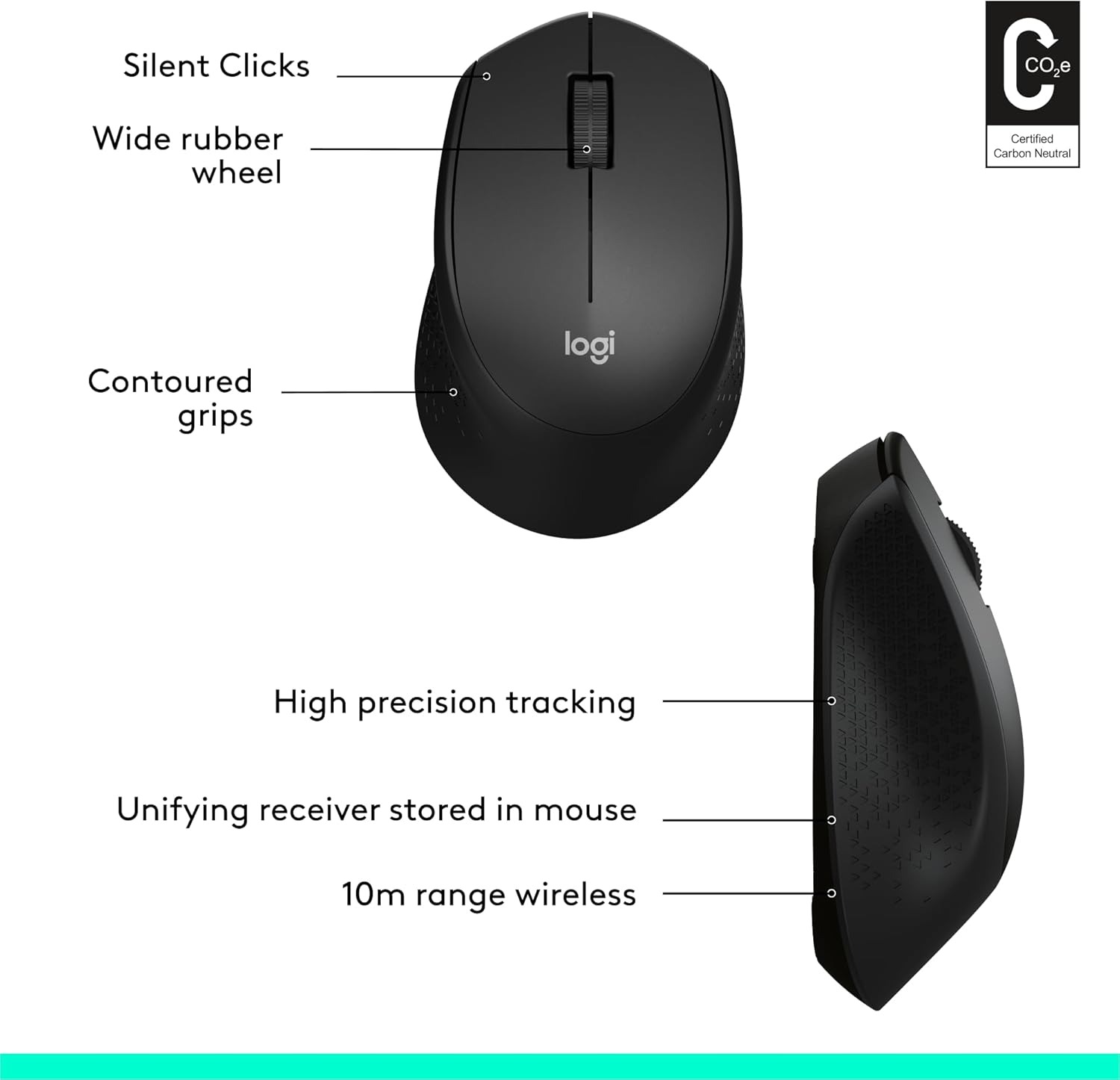 Foto 7 pulgar | Ratón Inalámbrico Logitech M330 Silent 2.4ghz Con Receptor Usb - Venta Internacional.